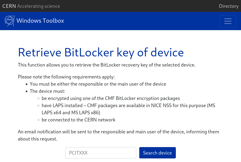 Retrieve BitLocker